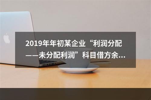 2019年年初某企业“利润分配——未分配利润”科目借方余额2