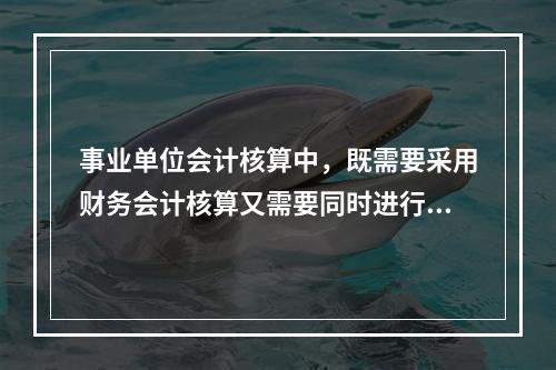 事业单位会计核算中，既需要采用财务会计核算又需要同时进行预算