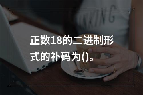 正数18的二进制形式的补码为()。