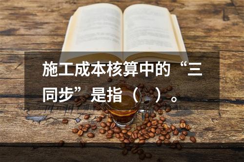 施工成本核算中的“三同步”是指（　）。