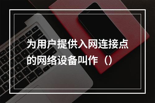 为用户提供入网连接点的网络设备叫作（）