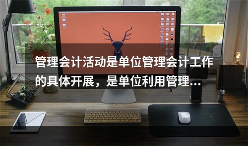 管理会计活动是单位管理会计工作的具体开展，是单位利用管理会计