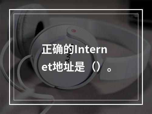 正确的Internet地址是（）。