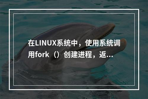 在LINUX系统中，使用系统调用fork（）创建进程，返回值