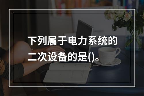 下列属于电力系统的二次设备的是()。