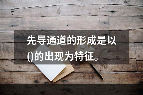 先导通道的形成是以()的出现为特征。