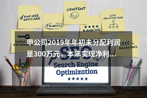 甲公司2019年年初未分配利润是300万元，本年实现净利润5