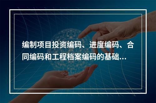 编制项目投资编码、进度编码、合同编码和工程档案编码的基础是（