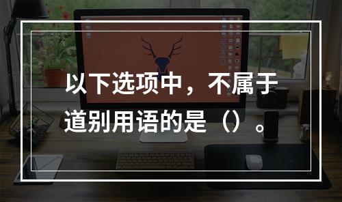 以下选项中，不属于道别用语的是（）。