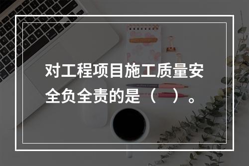 对工程项目施工质量安全负全责的是（　）。