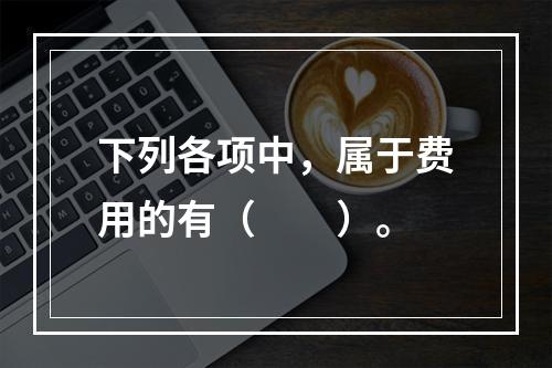 下列各项中，属于费用的有（　　）。