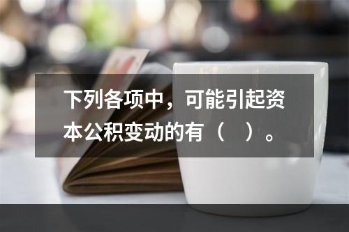 下列各项中，可能引起资本公积变动的有（　）。