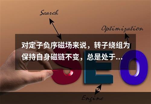 对定子负序磁场来说，转子绕组为保持自身磁链不变，总是处于暂态