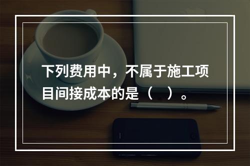 下列费用中，不属于施工项目间接成本的是（　）。