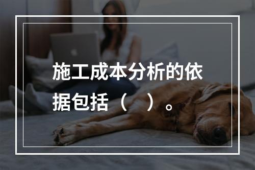 施工成本分析的依据包括（　）。