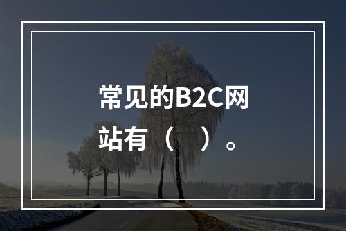 常见的B2C网站有（　）。