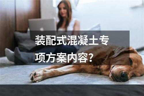 装配式混凝土专项方案内容？