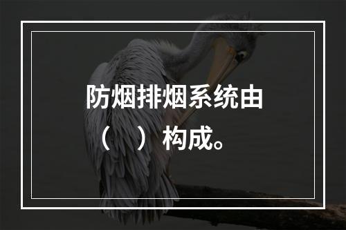 防烟排烟系统由（　）构成。