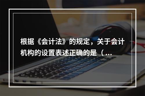 根据《会计法》的规定，关于会计机构的设置表述正确的是（ ）。