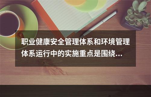 职业健康安全管理体系和环境管理体系运行中的实施重点是围绕（　