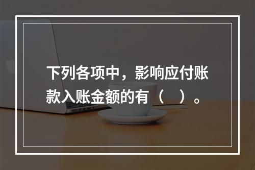 下列各项中，影响应付账款入账金额的有（　）。