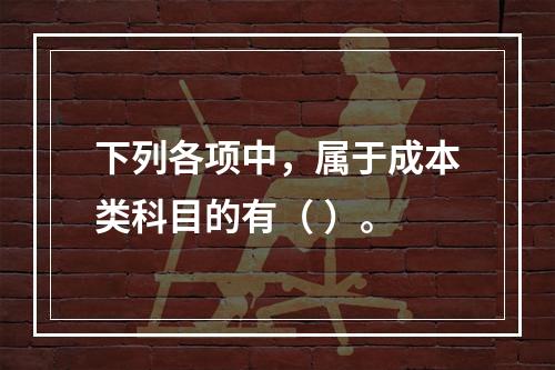 下列各项中，属于成本类科目的有（ ）。