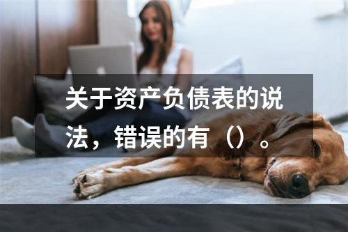 关于资产负债表的说法，错误的有（）。