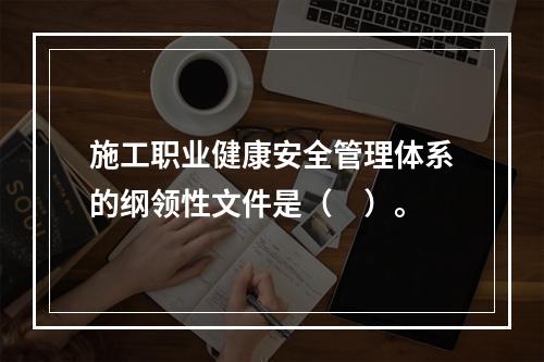 施工职业健康安全管理体系的纲领性文件是（　）。