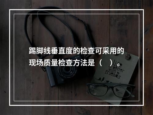 踢脚线垂直度的检查可采用的现场质量检查方法是（　）。