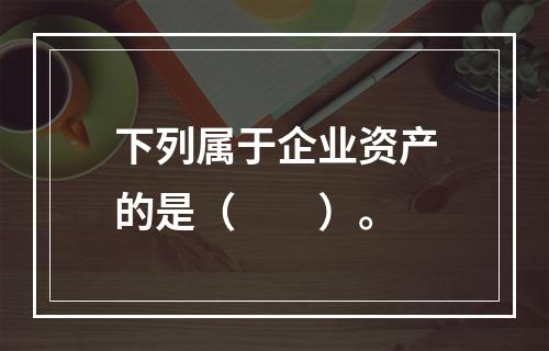 下列属于企业资产的是（　　）。