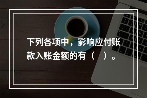 下列各项中，影响应付账款入账金额的有（　）。