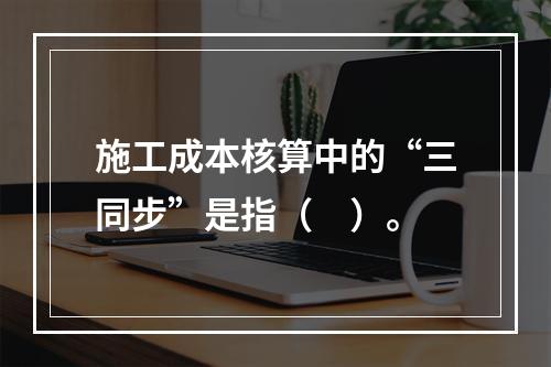 施工成本核算中的“三同步”是指（　）。