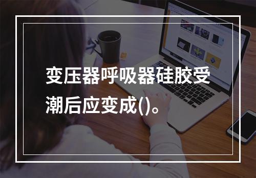 变压器呼吸器硅胶受潮后应变成()。