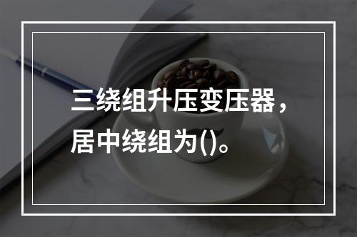 三绕组升压变压器，居中绕组为()。