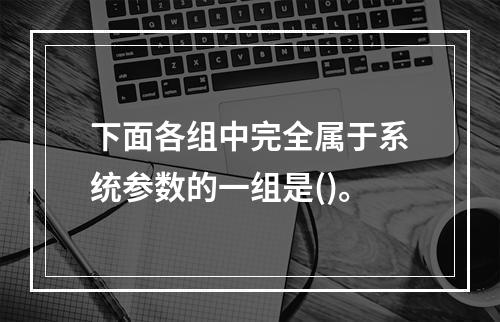 下面各组中完全属于系统参数的一组是()。