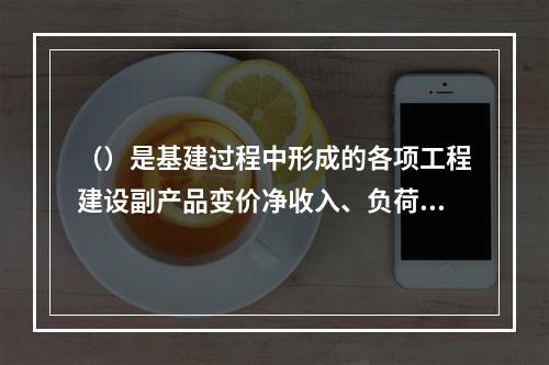 （）是基建过程中形成的各项工程建设副产品变价净收入、负荷试车