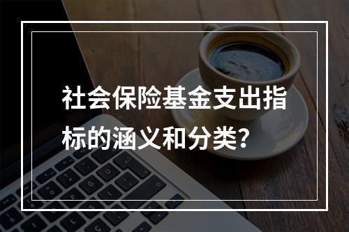 社会保险基金支出指标的涵义和分类？