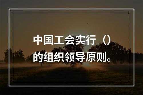 中国工会实行（）的组织领导原则。