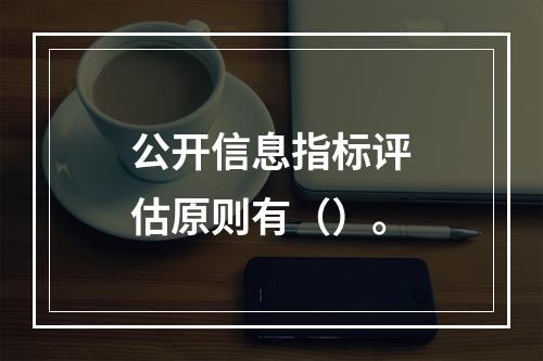 公开信息指标评估原则有（）。