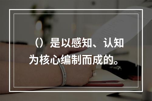 （）是以感知、认知为核心编制而成的。