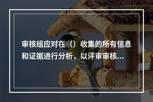 审核组应对在（）收集的所有信息和证据进行分析，以评审审核发现