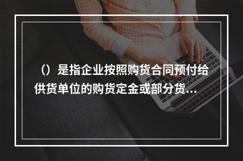 （）是指企业按照购货合同预付给供货单位的购货定金或部分货款。