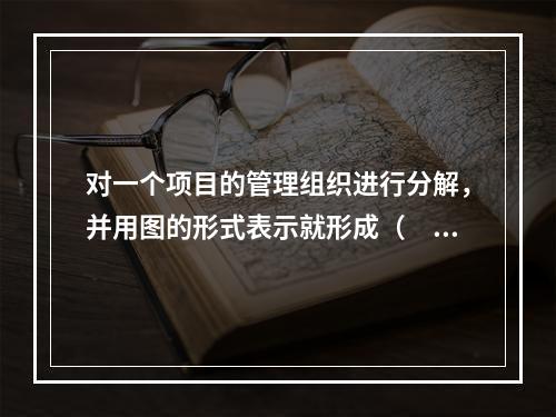 对一个项目的管理组织进行分解，并用图的形式表示就形成（　）。