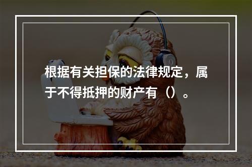 根据有关担保的法律规定，属于不得抵押的财产有（）。