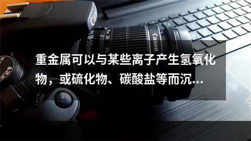 重金属可以与某些离子产生氢氧化物，或硫化物、碳酸盐等而沉淀。