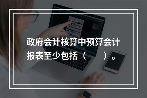 政府会计核算中预算会计报表至少包括（　　）。