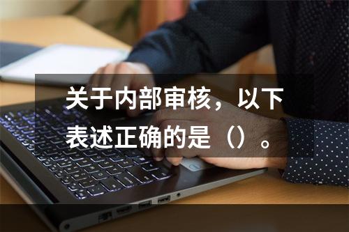 关于内部审核，以下表述正确的是（）。