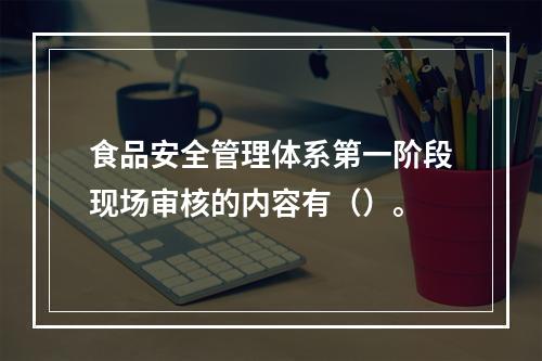 食品安全管理体系第一阶段现场审核的内容有（）。