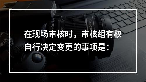 在现场审核时，审核组有权自行决定变更的事项是：