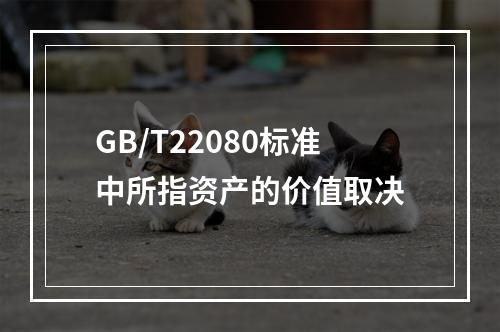 GB/T22080标准中所指资产的价值取决